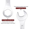 Unique Bargains High Carbon Steel Metric Offset 6-Point End and Angled Open-End Thin Combination Wrench - 4 of 4