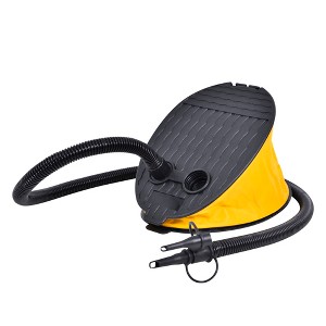 Pool Central Portable Deluxe Bellows Foot Pump for Pool and Spa 9" - Black/Yellow - 1 of 3