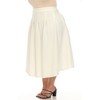 White Mark Plus Size Flared Tweed Skirt - 2 of 4