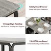 Dining Table for 4, Small Table and Chairs Set of 4, Dinette Set for 4, Rectangular Dinner Table Set, 5 Piece Kitchen & Dining Room Sets - 4 of 4