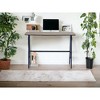 HomeRoots 44" Brown and Black Solid Wood Writing Desk - 2 of 4