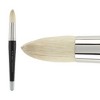 Creative Mark Pro Stroke Premium White Chungking Hog Bristle Artist Paint Brush - Round  - Natural Bristle Brush w/ Great Control Suitable for Oils, - 2 of 4