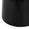 Pelon Outdoor Round Iron Side Table Black - Christopher Knight Home: Modern Pedestal, No Assembly Required - 2 of 4