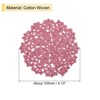 Unique Bargains Cotton Floral Pattern Vintage Lace Absorbent Coasters 4 Pcs - 2 of 4