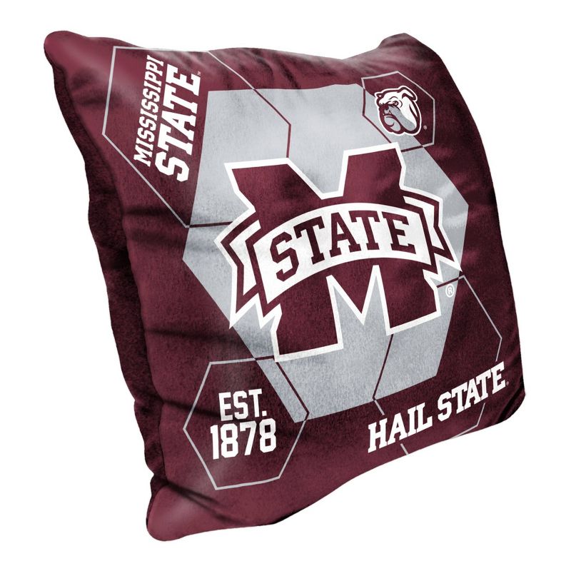 NCAA Mississippi State Bulldogs Velvet Pillow - Officially Licensed, Decorative, Comfortable, Square Shape, Multicolored, Polyester Fill, 2 of 4