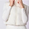 Women's Cropped Puffer Vest - Peach Love L - 4 of 4