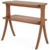 Resenkos Sofa Side End Table, End Table, Couch Table,Wood End Table, Farmhouse Side Table with 2-Tier Storage Shelf,Walnut Brown - 2 of 4