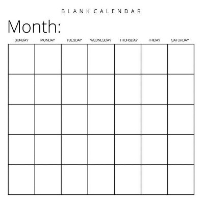 Blank Calendar - by  Llama Bird Press (Paperback)