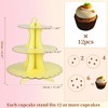 Unique Bargains 3-Tier Cardboard Cupcake Stand Tower 2 Pcs - 2 of 4