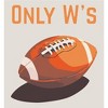 Only W's American Football Adult Long Sleeve Hoodie - 2 of 2