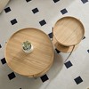 NicBex Modern Round Nesting Coffee Table Set of 2 with Double Layer Storage for Living Room and Office - 4 of 4