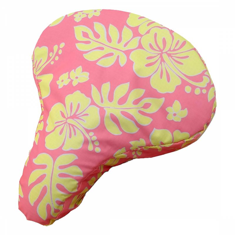 Cruiser Candy Seat Covers Cruiser Hibiscus Pink/Yellow, 1 of 2