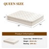CAVINAS 12" King Size Mattress, Hybrid Bed Topper with Memory Foam and Pocket Spring for Pressure Relief, Medium Firm - 3 of 4