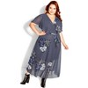 Women's Plus Size Bouquet Dress - slate | CITY CHIC - 2 of 4