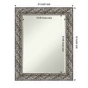 Amanti Art Silver Luxor Petite Bevel Wood Bathroom Wall Mirror 29.5 x 23.5 in. - image 4 of 4