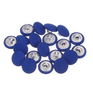 Unique Bargains Metal Shank Round Cloth Covered DIY Sewing Buttons 20 Pcs - 1 of 4