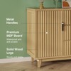 Fluted Buffet Cabinets with Storage, Large Sideboard with 2 Door - 3 of 4