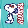 Girls' - Peanuts - Graffiti Snoopy Fitted Short Sleeve Graphic T-Shirt - 2 of 4