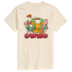 Men's - Garfield - Christmas Odie Nermal Arlene Pooky Short Sleeve Graphic T-Shirt - 1 of 4