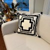 Olive & Linen Geometric Tufted Throw Pillow Cover - 2 of 4