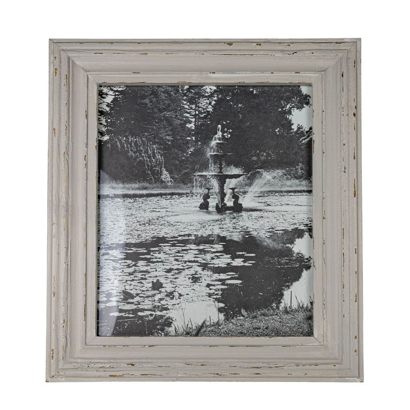 Distressed 8X10 Photo Frame Gray Wood, MDF & Glass - Foreside Home & Garden, 1 of 9
