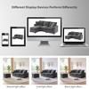 YOOCOZZ Chenille Sectional Sofa with Movable Ottoman and Pure Foam Cushions, Free Combination - 3 of 4