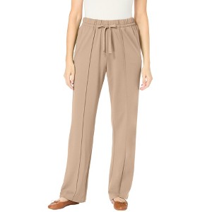 Woman Within Plus Size Easy Going Knit Pant - 1 of 4