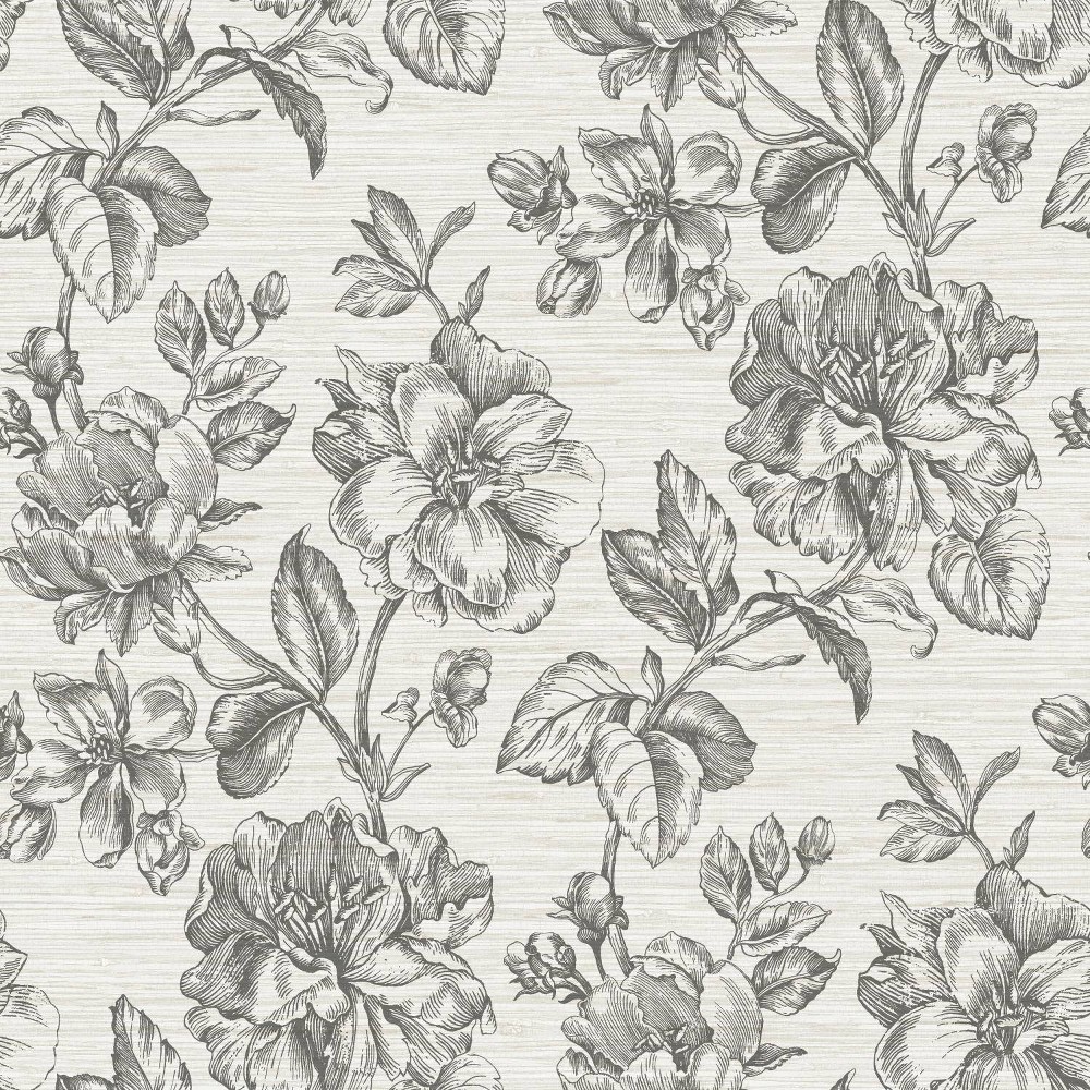 Photos - Wallpaper Roommates Flower Girl Tamara Day Peel & Stick : Removable Floral Botanical Self-Adhesive Multicolored Decor 