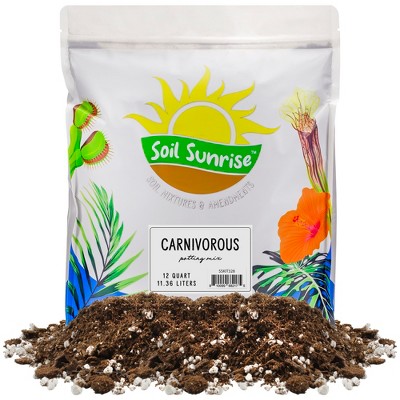 Soil Sunrise Carnivorous Plant Potting Soil Mix for Venus Fly Trap, Pitcher Plants