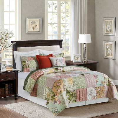 C&F Home Jovina Cotton Quilt Set  - Reversible and Machine Washable