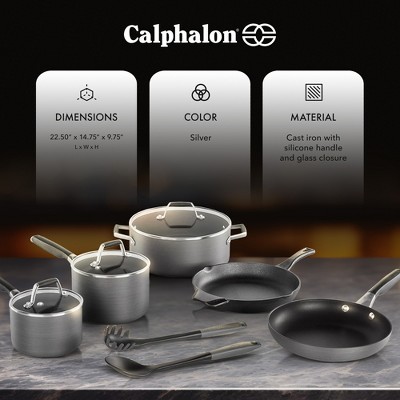 Calphalon AquaShield Nonstick 10-Piece Aluminum Cookware Set
