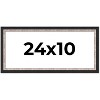 PosterPalooza | Panoramic Simple Silver Picture Frame - UV Acrylic, Foam Board Backing, Hanging Hardware - 2 of 4