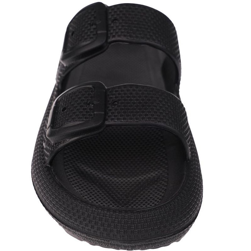 FOAMWALK Women's Flat Slip-On Textured EVA Footbed Slide Sandals - Comfy Slides for Women, 4 of 8