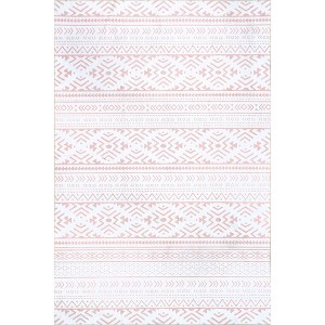 Nuloom Calia Pet Friendly Machine Washable Aztec Bands Area Rug - 1 of 4