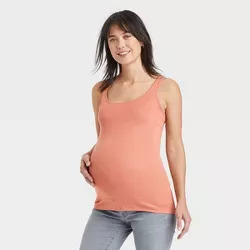 Maternity Tank Top - Isabel Maternity by Ingrid & Isabel™ Apricot Orange XXL