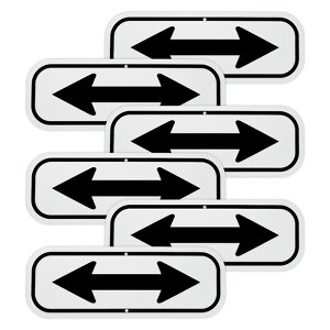 Unique Bargains Aluminum Reflective Arrow Signs for Home - 1 of 4