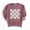 Simply Sage Market Women's Graphic Sweatshirt Heart Checkerboard - 2 of 4