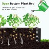 DoCred 3 in 1 Raised Garden Bed with 87in Tall Arch Trellis for Climbing Plants, Galvanized Planter Garden Box Outdoor for Gardening - 4 of 4
