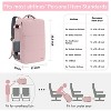 Women's Travel Backpack w/ USB Port & Shoe Pouch - TSA Approved, Fits 15.6" Laptop (Pink) - 3 of 4