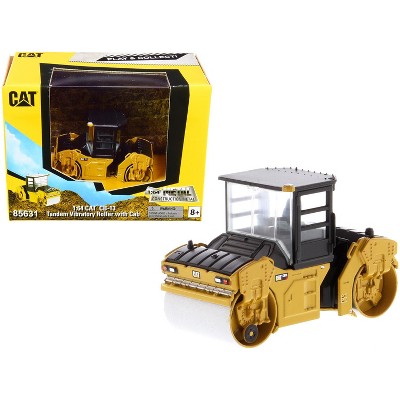 CAT Caterpillar CB-13 Tandem Vibratory Roller with Cab "Play & Collect!" Series 1/64 Diecast Model by Diecast Masters