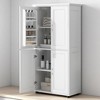 Tall Bathroom Storage Cabinet with 4 Doors, Adjustable Shelves, Freestanding Floor Cabinet Organizer, MDF Cabinet for Bathroom - 2 of 4