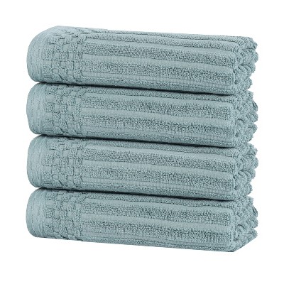 Modern Ribbed Cotton  Assorted Towel Set by Blue Nile Mills