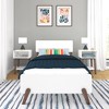 Max & Lily Mid-Century Modern Solid Wood Twin Bed Frame - 2 of 4