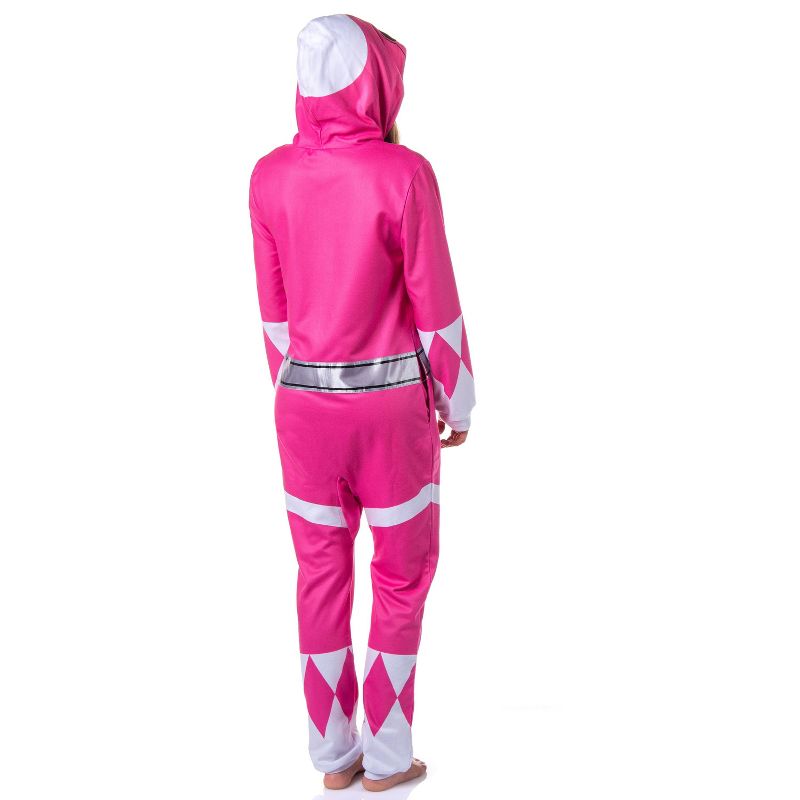 Power Rangers Costume Union Suit One Piece Pajama Outfit For Men And Women Multicolored, 4 of 7