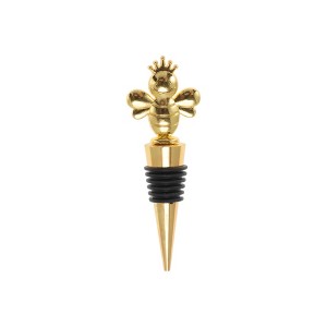 Unique Bargains Bottle Stoppers Bee-Design Zinc Alloy PTR Gold Tone 5.12"x2.36"x1.10" 1 Pc - 1 of 3