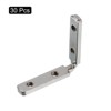 Unique Bargains Carbon Steel Corner Connectors for 2020 Series L-Shape Interior Joint Brackets - 3 of 4