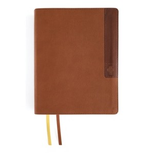 Niv, Journal the Word Bible (Perfect for Note-Taking), Large Print, Leathersoft, Brown, Red Letter, Comfort Print - (NIV Journal the Word Bible) - 1 of 1