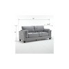 NicBex 79 Inch Modern Linen Upholstered 3-seat Sofa with USB Charger for Living Room,Apartment,Office - 3 of 4