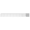 vidaXL Chicken Cage Grey Galvanized Steel Large Durable Chicken Cage - 3 of 4
