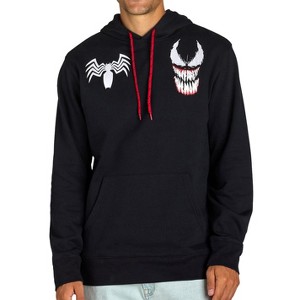 Seven Times Six Marvel Venom Hoodie Men's We Are Venom Pullover Sweatshirt Black - 1 of 4